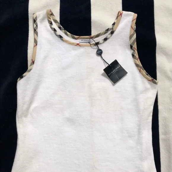 🔥SOLD🔥NWT Burberry Tank/Short Set wNova Check Vintage RARE Tank M Shorts L - Picture 8 of 13